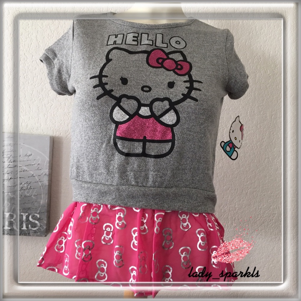 Hello Kitty Ruffle Top for girl 10-12